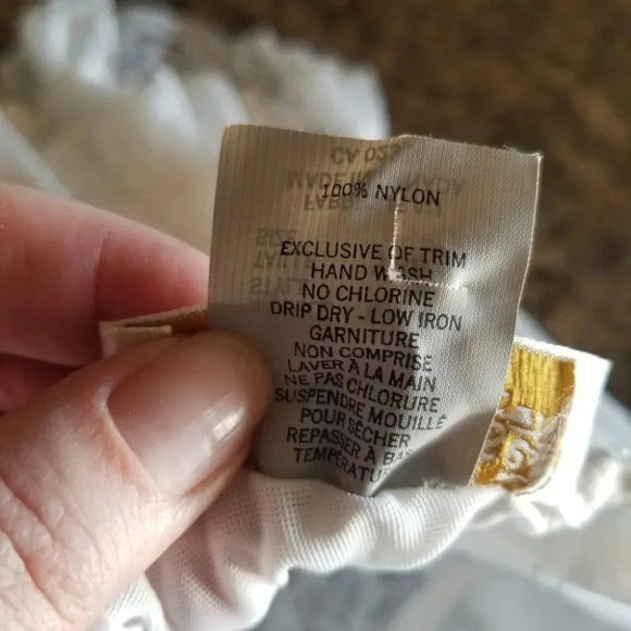 VINTAGE La Vie En Rose Satin Lace Bustier Corset White  36B - Picture 12 of 12